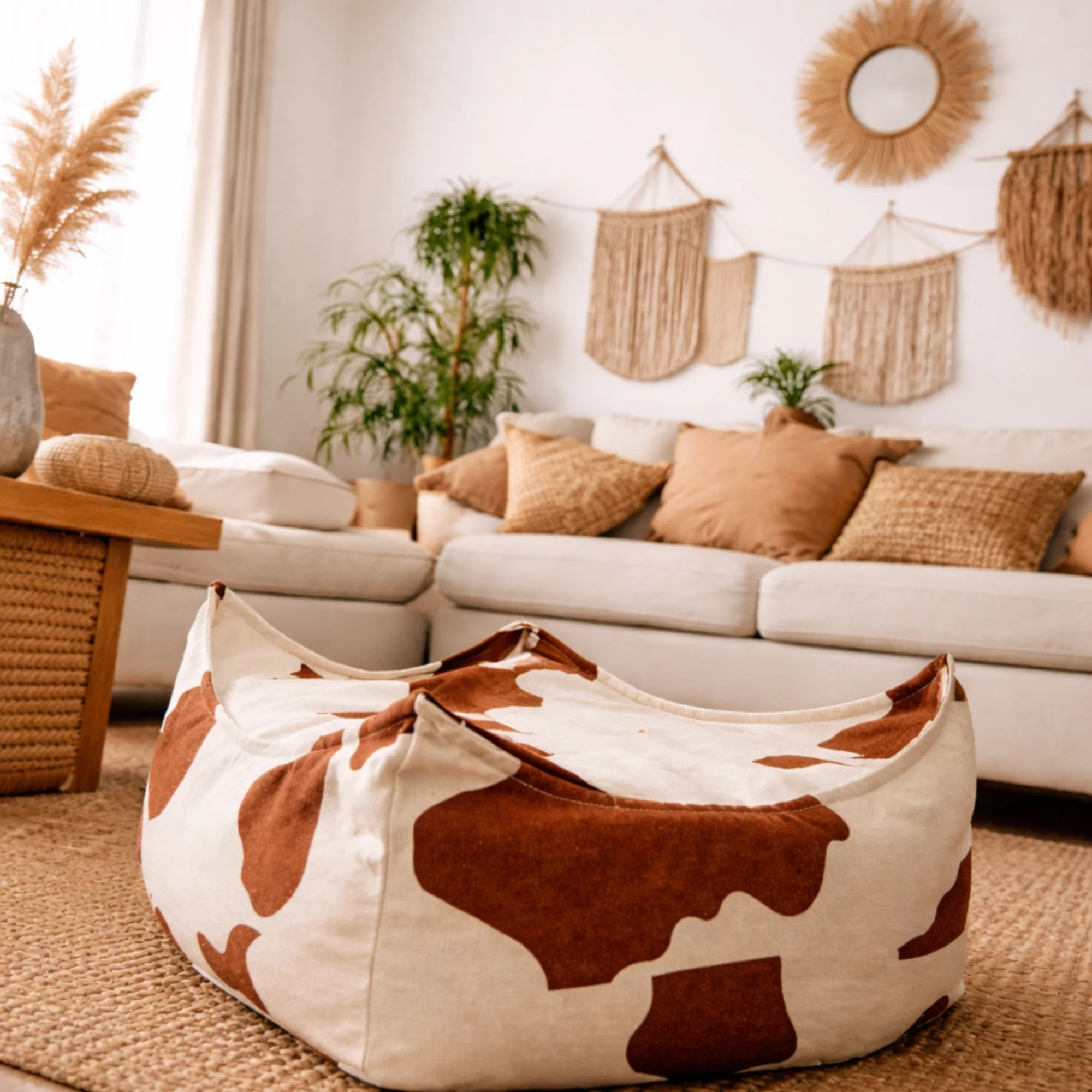 Pouf Enfant Carré – Collection Vache – Image 3